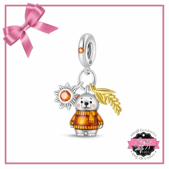 Cute Harvest Bear 🐻 Charm - Picture 1 of 12
